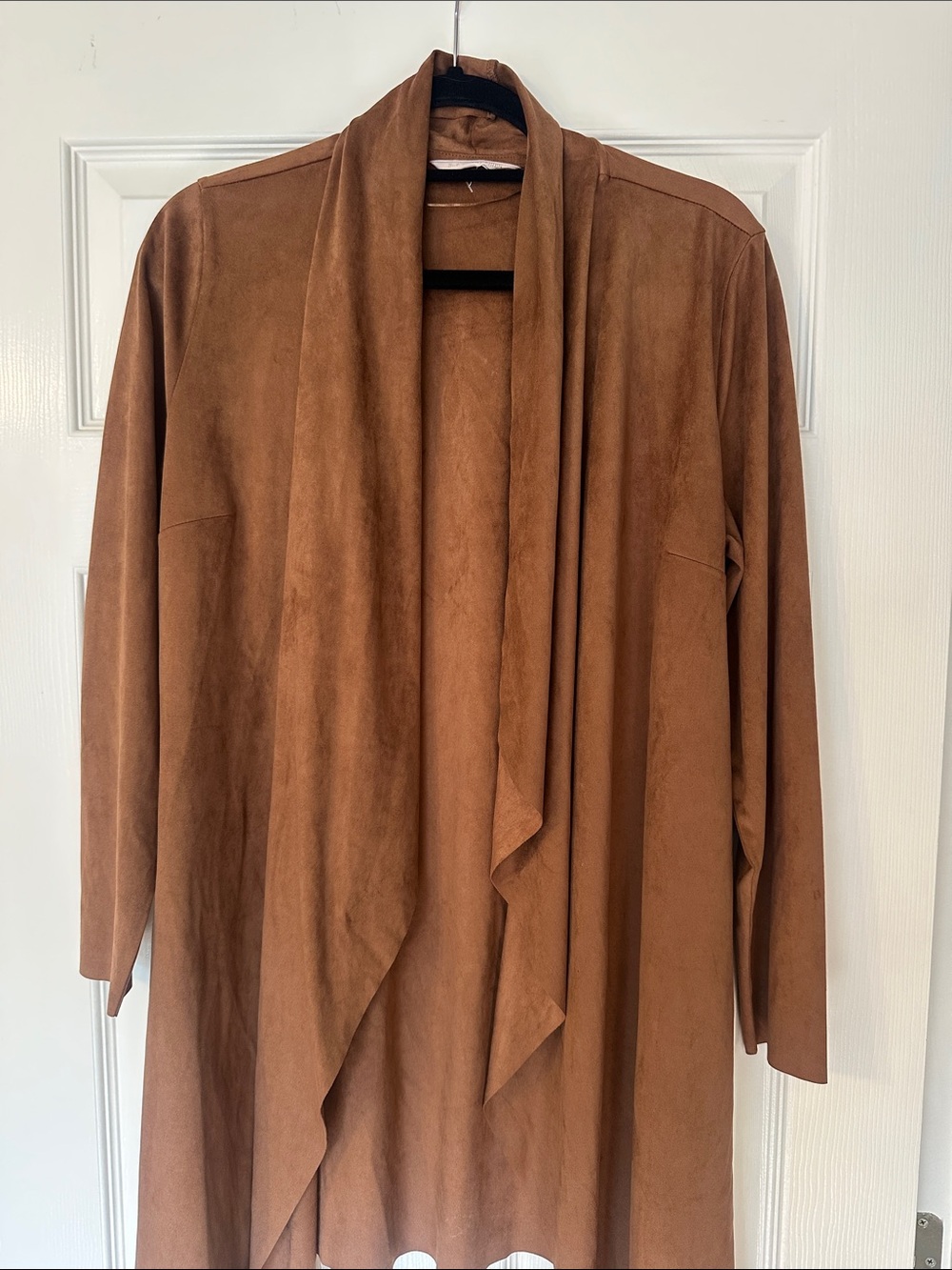 Soft surroundings leather jacket in brown